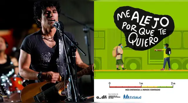 El cantante se sumó a la campaña ‘Me alejo porque te quiero’ y pidió a los peruanos acatar las medidas para detener el contagio de coronavirus.