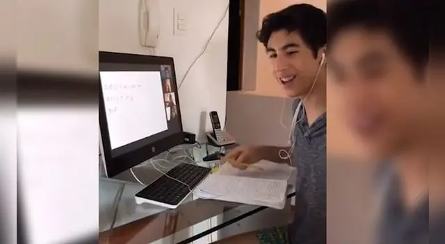 Madre pide permiso para regañar a su hijo en plena clase virtual y es viral en TikTok