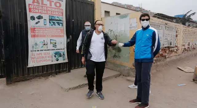 Pier Figari salió del penal Castro Castro bajo algunas medidas de seguridad.