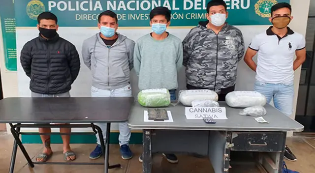 Los detenidos con la mercadería ilegal Los detenidos con la mercadería ilegal