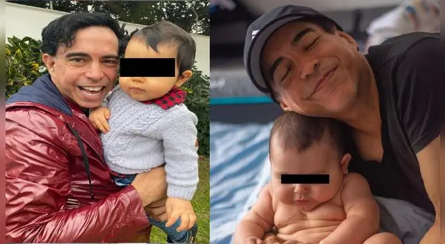 Ernesto Pimentel feliz con su primogénito.