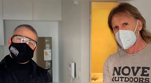 Barbero aprovechó la ocasión y se tomó un selfie con el Tigre. Barbero aprovechó la ocasión y se tomó un selfie con el Tigre.