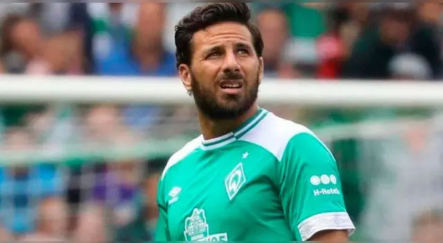 Claudio Pizarro no pudo evitar la derrota del Werder Bremen ante el Mainz 05.