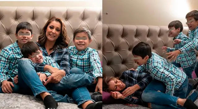 Karla Tarazona dice que es muy feliz con sus hijos. Karla Tarazona dice que es muy feliz con sus hijos.
