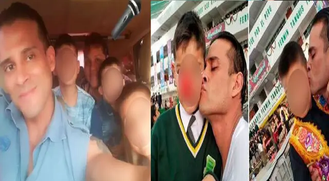 Christian Domínguez recibe el cariño de hijos de Leonard León y Karla Tarazona.