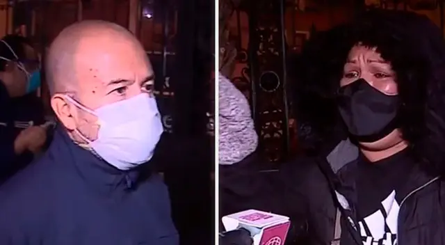 Mujer ruega por una cama a las afueras del Hospital Nacional Arzobispo Loayza