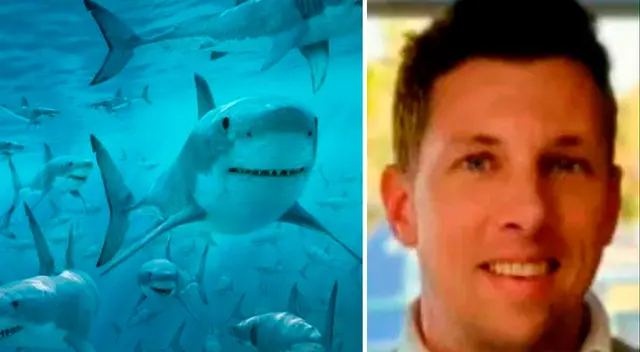 Hombre no pudo rescatar a sus familiares de los tiburones. Hombre no pudo rescatar a sus familiares de los tiburones.