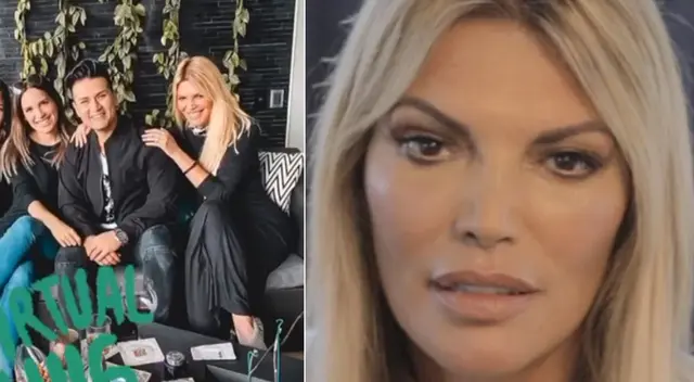 Jessica Newton encantada con su yerno.