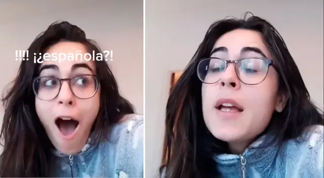 Joven española en TikTok habla el idioma inglés con un perfecto acento. Joven española en TikTok habla el idioma inglés con un perfecto acento.