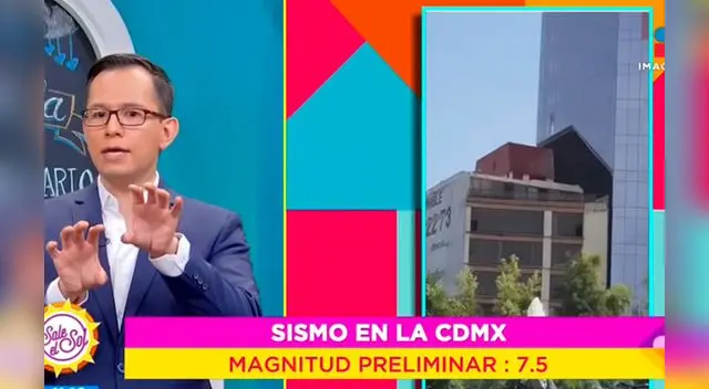 Mira el choque de los edificios en México.