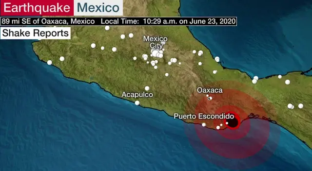Terremoto en México.