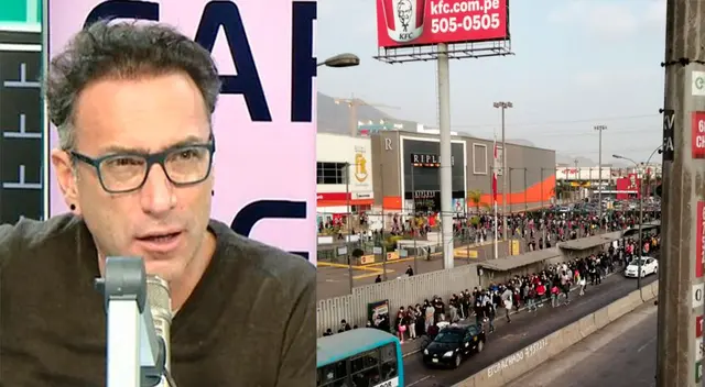 Carlos Galdós molesto por largas colas. Carlos Galdós molesto por largas colas.