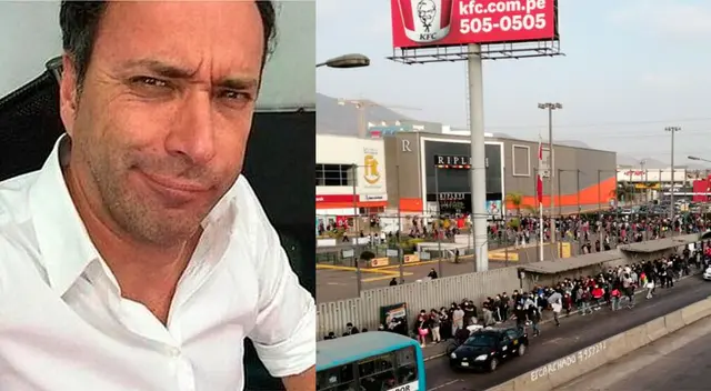 Carlos Galdós molesto por largas colas. Carlos Galdós molesto por largas colas.