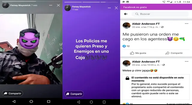 Los mensajes que publicaba en redes sociales