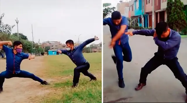Dos jóvenes desarrollan épica lucha y se vuelve viral. Dos jóvenes desarrollan épica lucha y se vuelve viral.