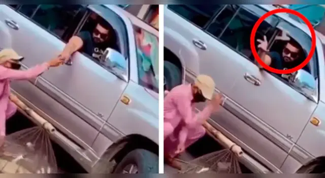 La particular escena sorprendió a los internautas en las redes sociales. La particular escena sorprendió a los internautas en las redes sociales.