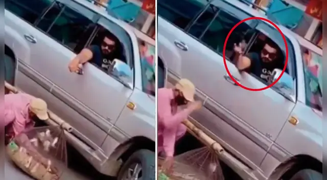 La particular escena sorprendió a los internautas en las redes sociales. La particular escena sorprendió a los internautas en las redes sociales.