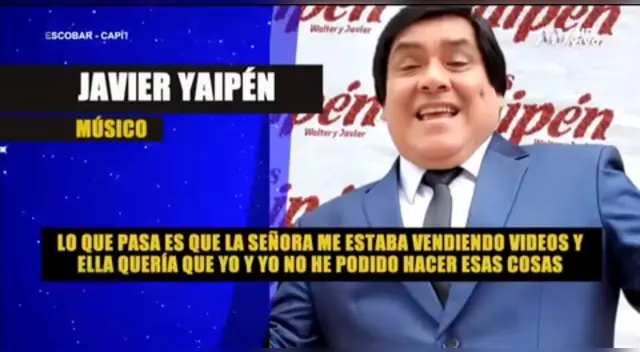 El líder de Hermanos Yaipén, Javier Yaipén, se defendió tras hacerse públicas las imágenes con Paloma de Guaracha, y se mostró decepcionado de ella.