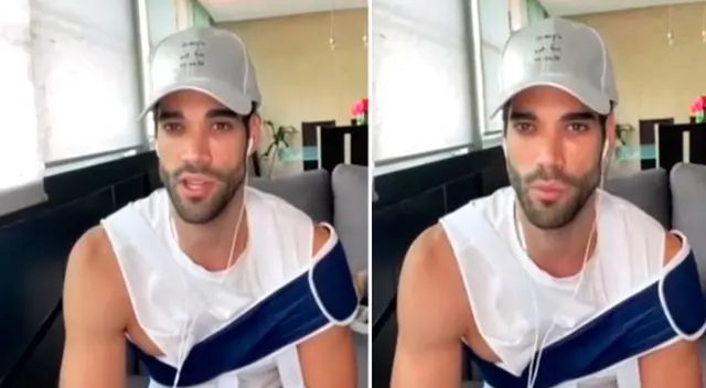 Guty Carrera se conmovió al revelar las lesiones en su hombro. Guty Carrera se conmovió al revelar las lesiones en su hombro.