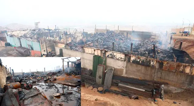 Los vecinos escucharon  varias explosiones debido al material inflamable