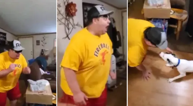 El joven no pudo contener las lágrimas de emoción. El joven no pudo contener las lágrimas de emoción.