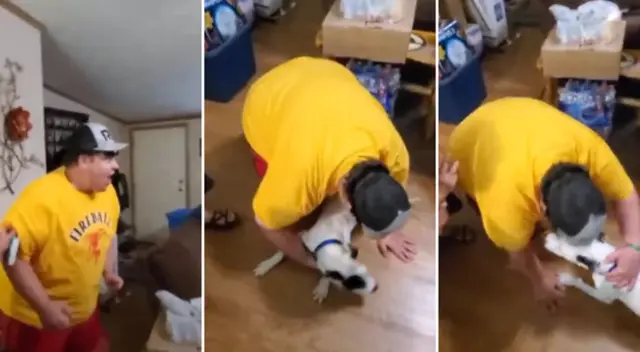 El joven no pudo contener las lágrimas de emoción. El joven no pudo contener las lágrimas de emoción.