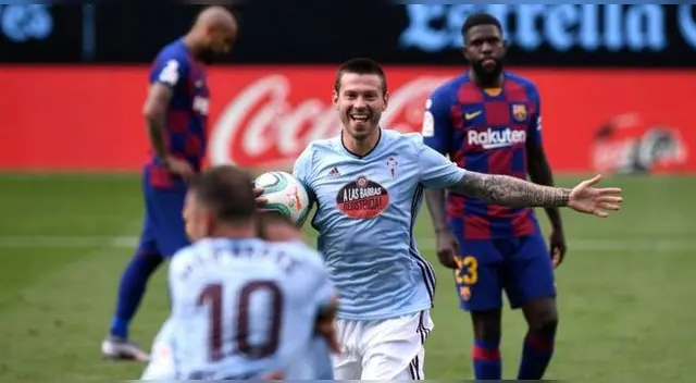 Celta en los minutos finales le empató al Barcelona.