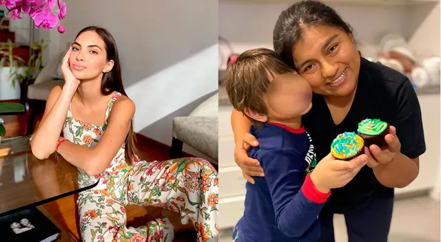 Natalie Vértiz dedica tierno mensaje a la nana de su hijo.