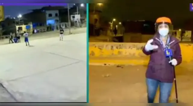 Una de las piedras impactó contra su pierna.