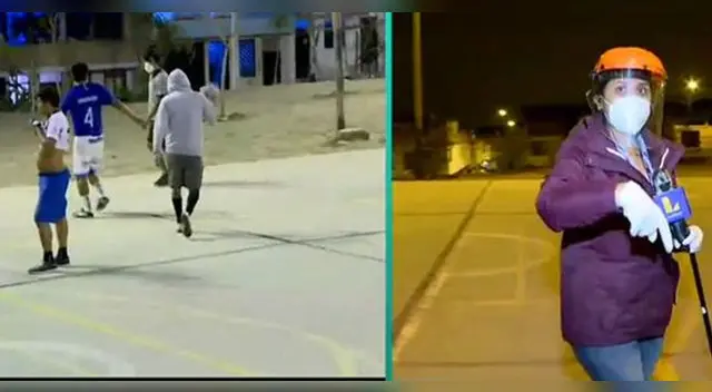 Una de las piedras impactó contra su pierna.