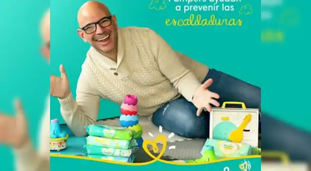 El productor Ricardo Morán se lució en una publicidad de una conocida marca de pañales, y algunos usuarios se quejaron debido a su homosexualidad.