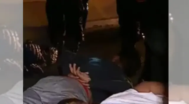 Detienen a presuntos delincuentes en San Borja.