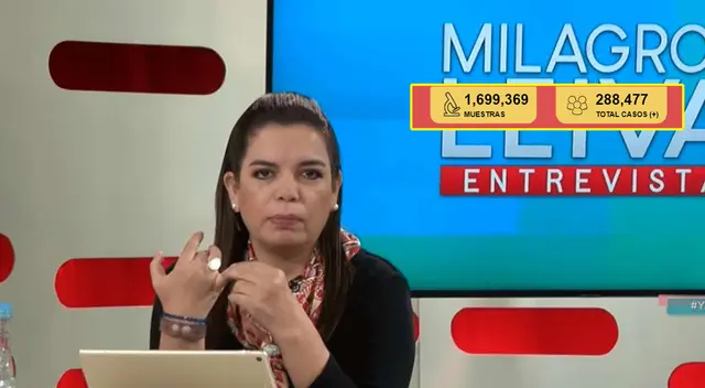 Milagros Leiva comete grosero error en vivo.