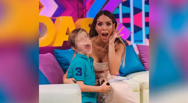 La conductora Sheyla Rojas reveló que disfrutaba ver dibujos con su hijo Antoñito.