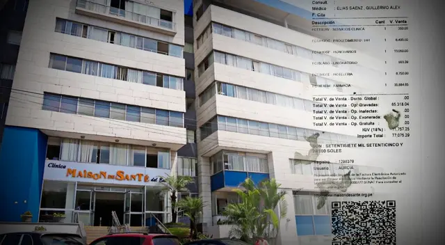 Según la familia, tuvieron que pagar el monto restante de S/ 5.600 para que pueda llevarla de regreso a casa, haciendo un total de más de S/ 77 mil por 15 días de internamiento.