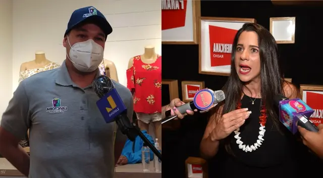 El alcalde de La Victoria, George Forsyth, y Vanessa Terkes se encuentran enfrentados una vez más.