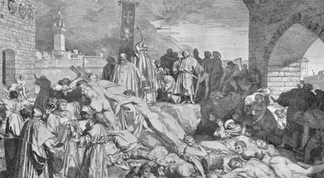 Peste negra o peste bubónica fue una pandemia que azotó la Europa medieval. Peste negra o peste bubónica fue una pandemia que azotó la Europa medieval.