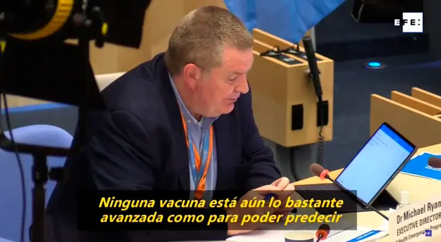 Mike Ryan, director de Emergencias Sanitarias de la OMS. Mike Ryan, director de Emergencias Sanitarias de la OMS.