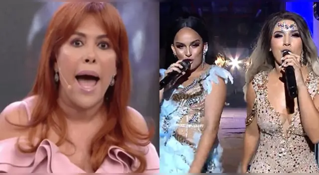 Magaly Medina se burla de Yahaira Plasencia tras feat de Daniela Darcourt con Tito Nieves y Sergio George.