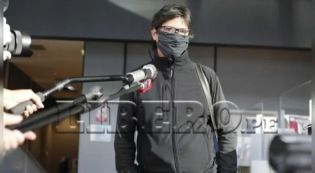 Comizzo tuvo un breve contacto con la prensa.