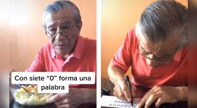 La habilidad del hombre a la hora de resolver el ejercicio sorprendió a miles en las redes sociales.