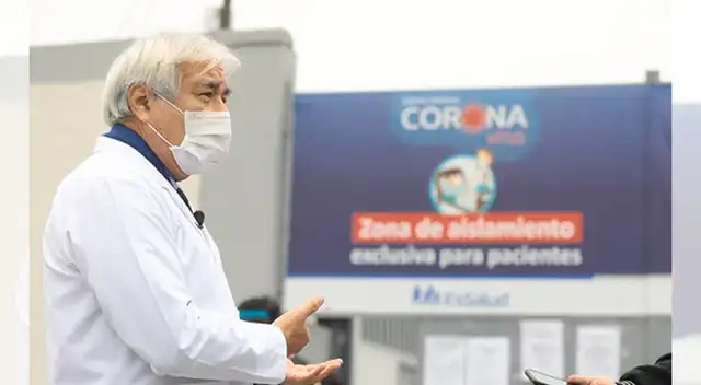 Atención a pacientes COVID-19 en el Hospital Almenara.