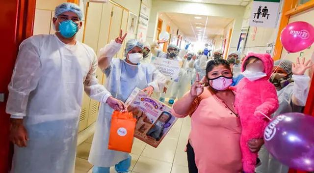 La madre de familia agradeció el trabajo del equipo de salud del INSN La madre de familia agradeció el trabajo del equipo de salud del INSN