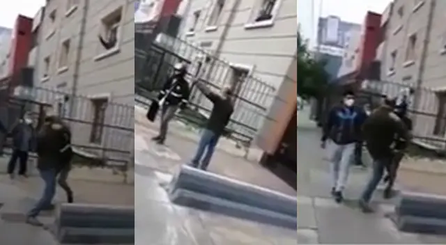 Sujeto golpea e insulta a repartidor de delivery en Miraflores. Sujeto golpea e insulta a repartidor de delivery en Miraflores.