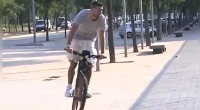 El central del Barza llegando al estadio El central del Barza llegando al estadio