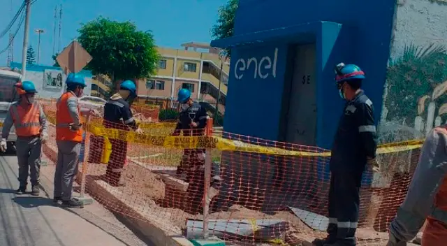 Enel realizará cortes de luz.