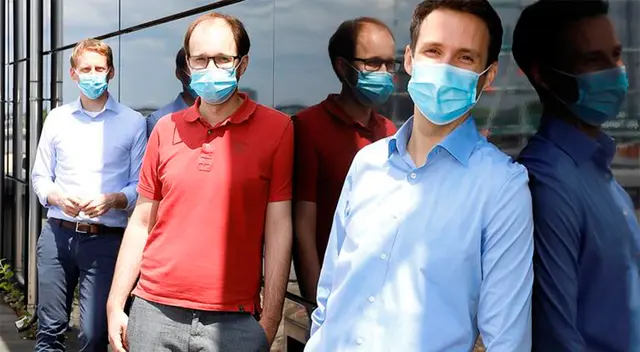 El equipo de investigadores del Hospital Universitario de Colonia (desde la izquierda): Florian Klein, Matthias Zehner y Christoph Kreer.