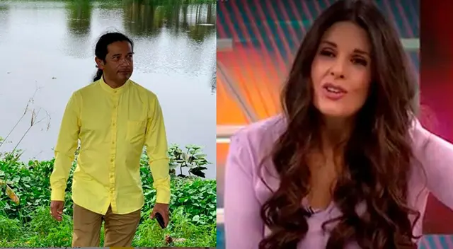 La conductora Rebeca Escribens dejó entrever que no le cree mucho a Reinaldo Dos Santos y sus predicciones. La conductora Rebeca Escribens dejó entrever que no le cree mucho a Reinaldo Dos Santos y sus predicciones.