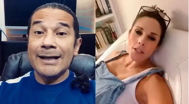 La conductora Rebeca Escribens dejó entrever que no le cree mucho a Reinaldo Dos Santos y sus predicciones. La conductora Rebeca Escribens dejó entrever que no le cree mucho a Reinaldo Dos Santos y sus predicciones.