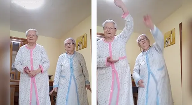 Los singulares pasos de las longevas cautivaron a miles en las redes sociales.